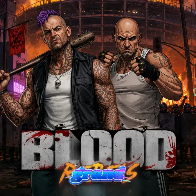 Blood Rebels স্লট গেমের একটি দৃশ্য যেখানে গ্রিড এবং বোনাস ফিচার প্রদর্শিত হচ্ছে